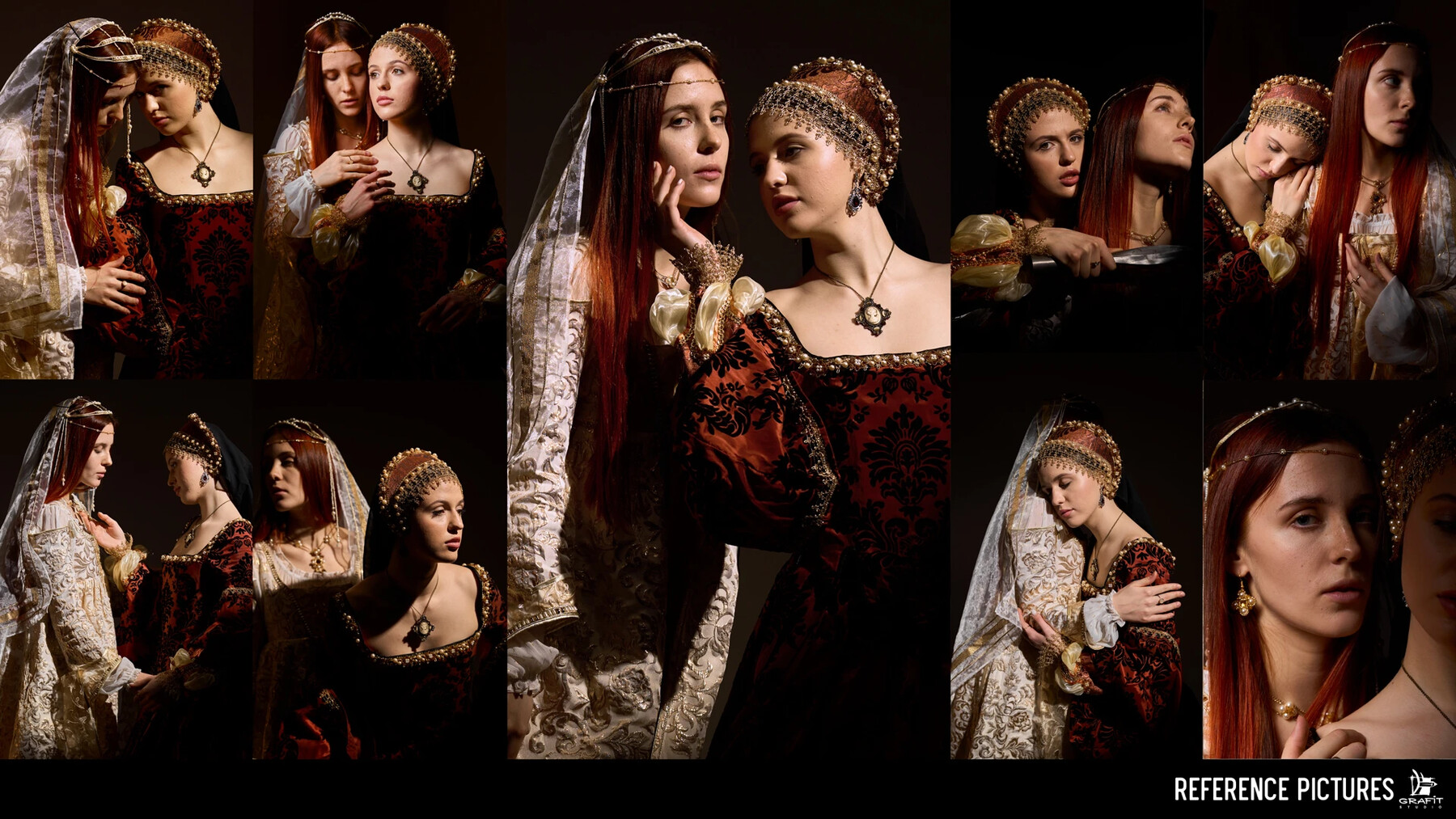 1400+款华丽英格兰都铎王朝风格礼服女鞋写真照片素材 Artstation – 1400+ Female Models in Tudor Dresses Reference Pictures插图2 1400+款华丽英格兰都铎王朝风格礼服女鞋写真照片素材 Artstation – 1400+ Female Models in Tudor Dresses Reference Pictures插图2