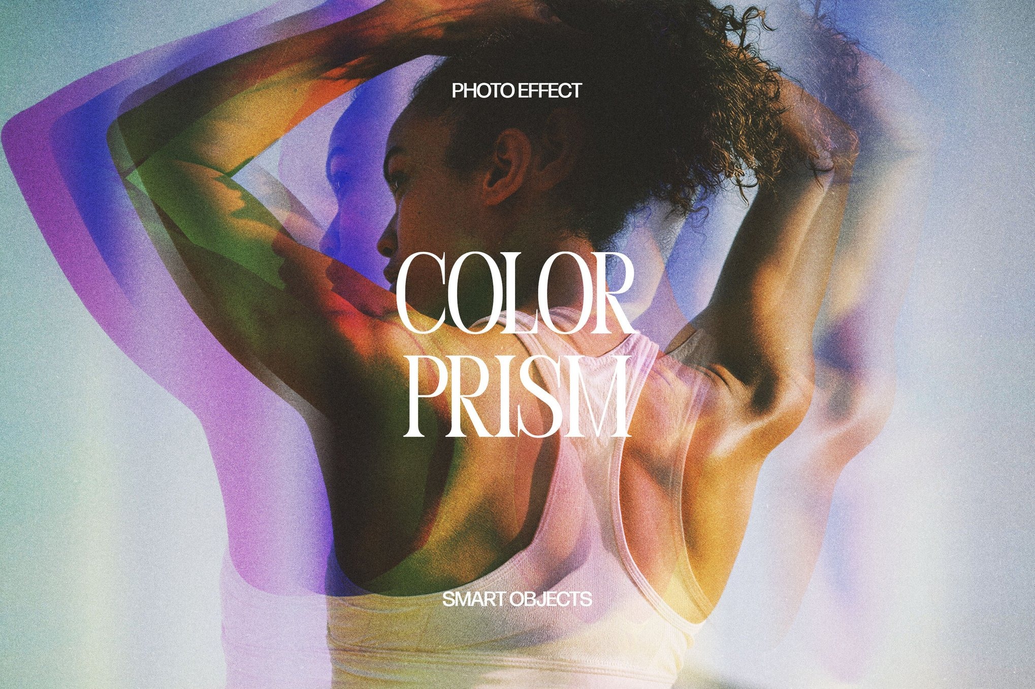 梦幻前卫彩色棱镜重影发光模糊照片效果ps特效滤镜样机 Color Prism Photo Effect插图 梦幻前卫彩色棱镜重影发光模糊照片效果ps特效滤镜样机 Color Prism Photo Effect插图