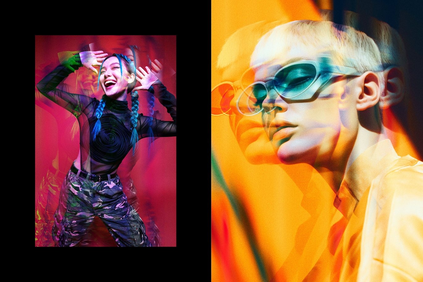 梦幻前卫彩色棱镜重影发光模糊照片效果ps特效滤镜样机 Color Prism Photo Effect插图2 梦幻前卫彩色棱镜重影发光模糊照片效果ps特效滤镜样机 Color Prism Photo Effect插图2