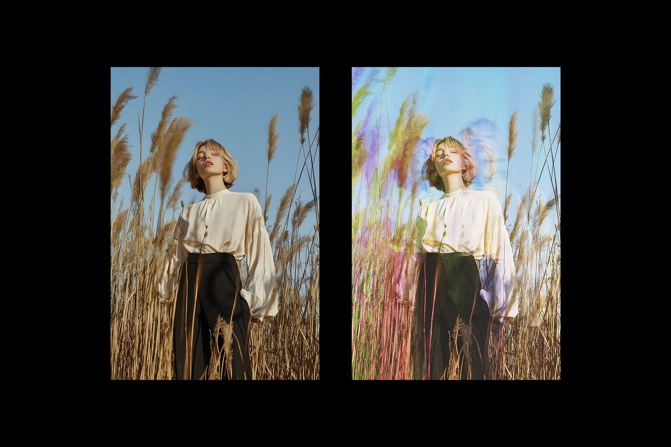 梦幻前卫彩色棱镜重影发光模糊照片效果ps特效滤镜样机 Color Prism Photo Effect插图5 梦幻前卫彩色棱镜重影发光模糊照片效果ps特效滤镜样机 Color Prism Photo Effect插图5