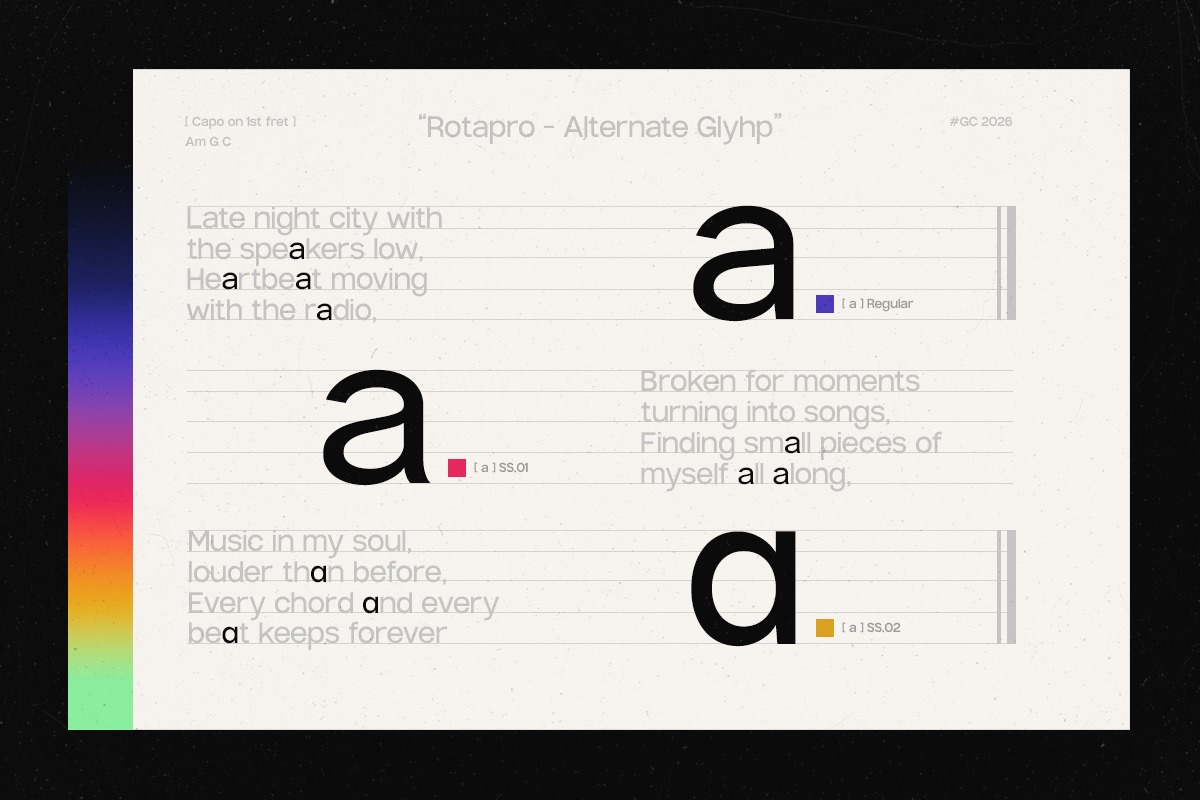 现代时尚几何状品牌网页徽标设计无衬线英文字体安装包 Rota Pro – Modern Grotesk Sans插图13 现代时尚几何状品牌网页徽标设计无衬线英文字体安装包 Rota Pro – Modern Grotesk Sans插图13