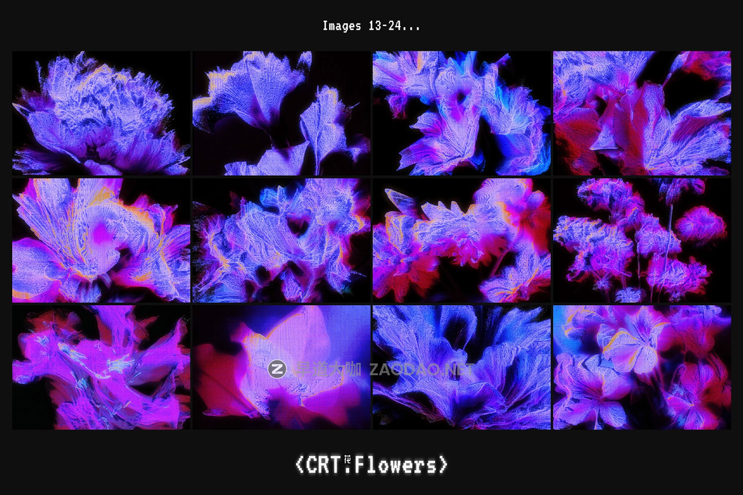 47款CRT信号失真故障霓虹扫描线发光磷光体般花瓣花朵5K高清背景图设计素材 CRT Flowers Overlays插图14 47款CRT信号失真故障霓虹扫描线发光磷光体般花瓣花朵5K高清背景图设计素材 CRT Flowers Overlays插图14