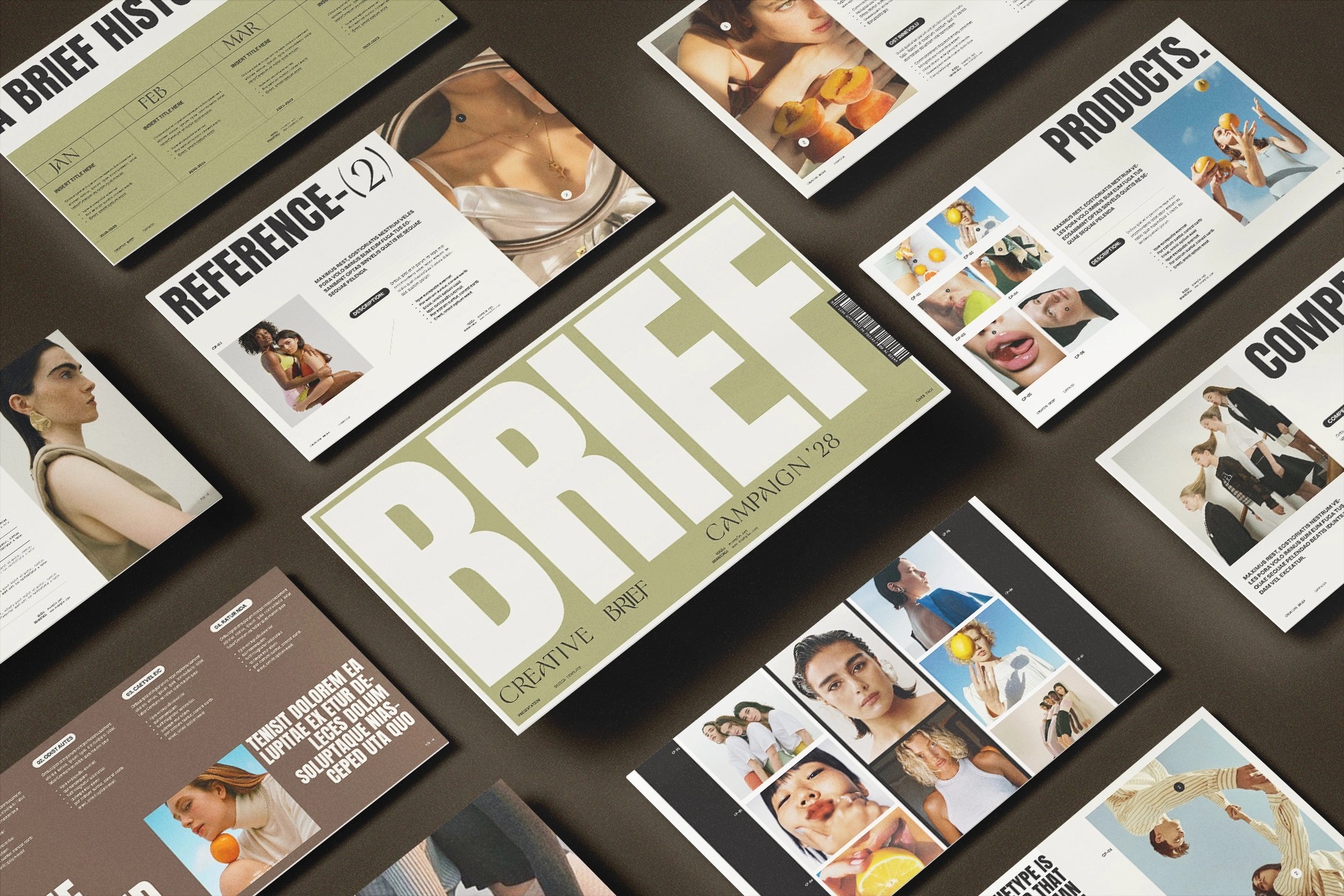 现代时尚品牌营销策划演示文稿设计ppt模版 Creative Brief Campaign Presentation Template特色图 现代时尚品牌营销策划演示文稿设计ppt模版 Creative Brief Campaign Presentation Template