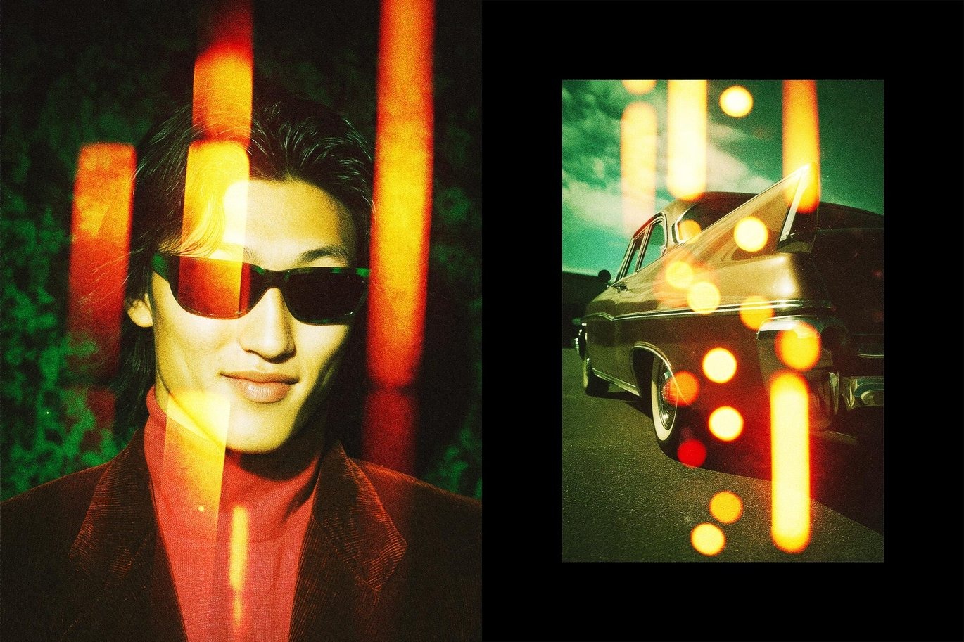 复古模糊颗粒太阳耀斑漏光海报照片效果ps特效滤镜样机 1990 Camera Leaks Poster Photo Effect插图2 复古模糊颗粒太阳耀斑漏光海报照片效果ps特效滤镜样机 1990 Camera Leaks Poster Photo Effect插图2