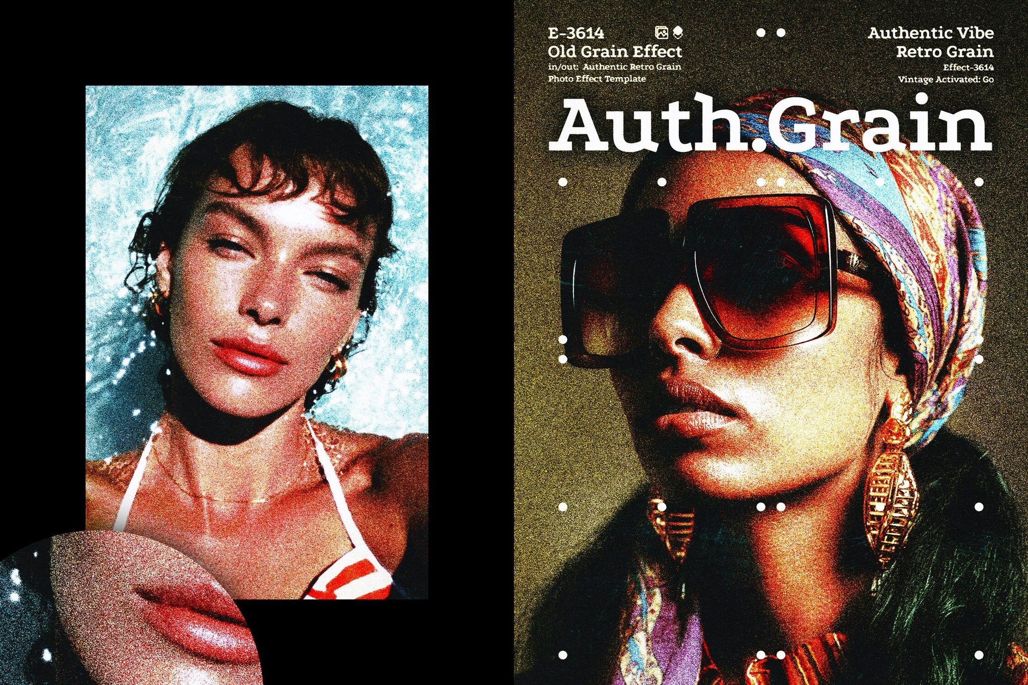 复古模糊柔和颗粒燥点海报照片效果ps特效滤镜样机 Authentic Grain Poster Effect插图 复古模糊柔和颗粒燥点海报照片效果ps特效滤镜样机 Authentic Grain Poster Effect插图