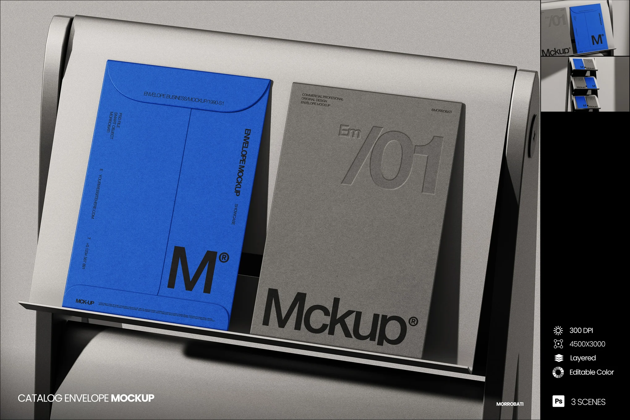 3款质感办公信封文件夹封面设计展示效果图psd样机模板 Catalog Envelope Mockup插图 3款质感办公信封文件夹封面设计展示效果图psd样机模板 Catalog Envelope Mockup插图