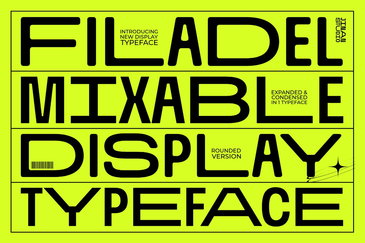 现代未来派科技品牌海报徽标设计无衬线英文字体安装包 Filadel – A Mixable Display Typeface特色图 现代未来派科技品牌海报徽标设计无衬线英文字体安装包 Filadel – A Mixable Display Typeface