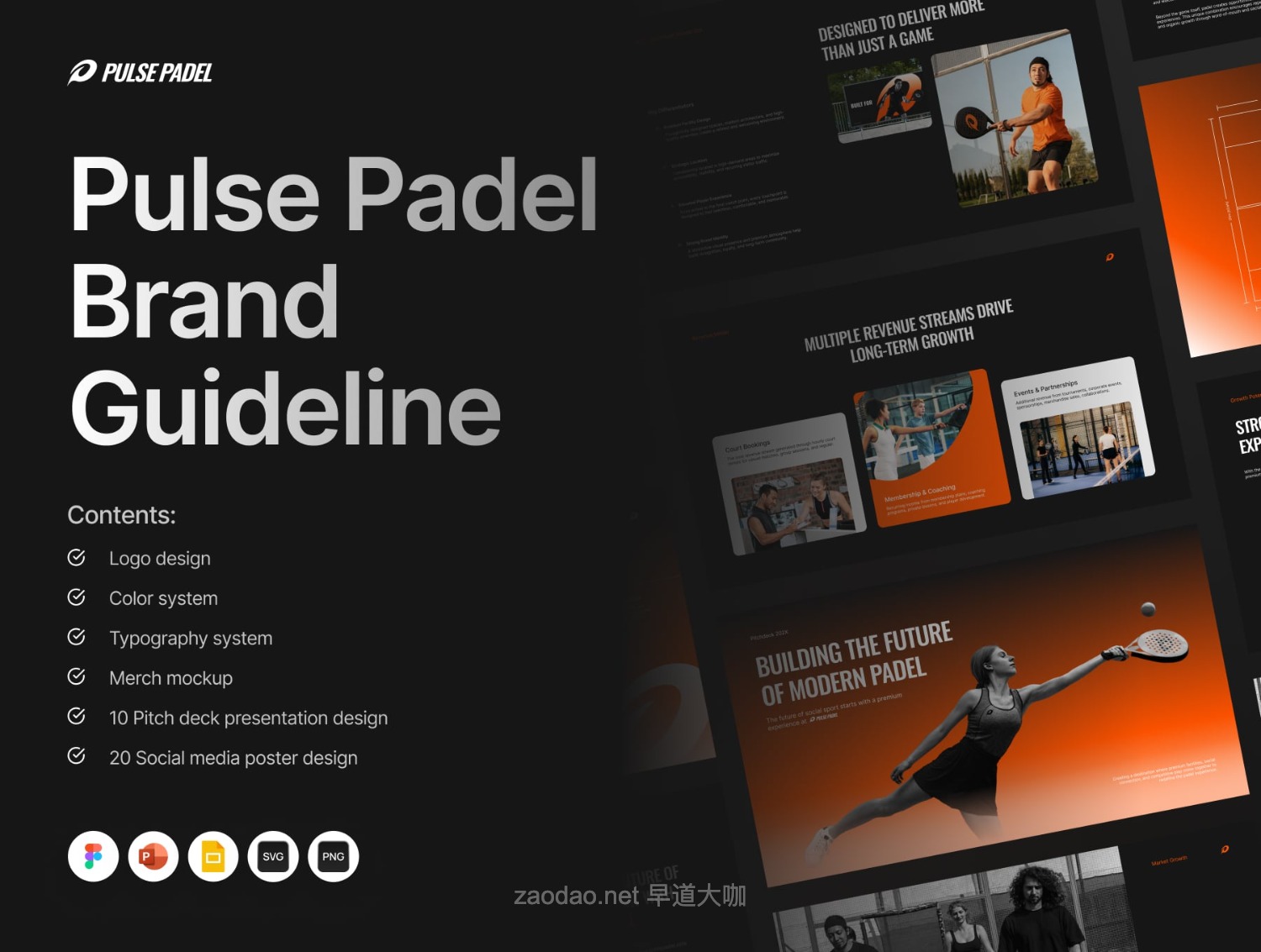 体育品牌VI使用规范指南手册营销策划幻灯片设计ppt/figma模板 Brand Guideline Kit Pulse Padel插图 体育品牌VI使用规范指南手册营销策划幻灯片设计ppt/figma模板 Brand Guideline Kit Pulse Padel插图