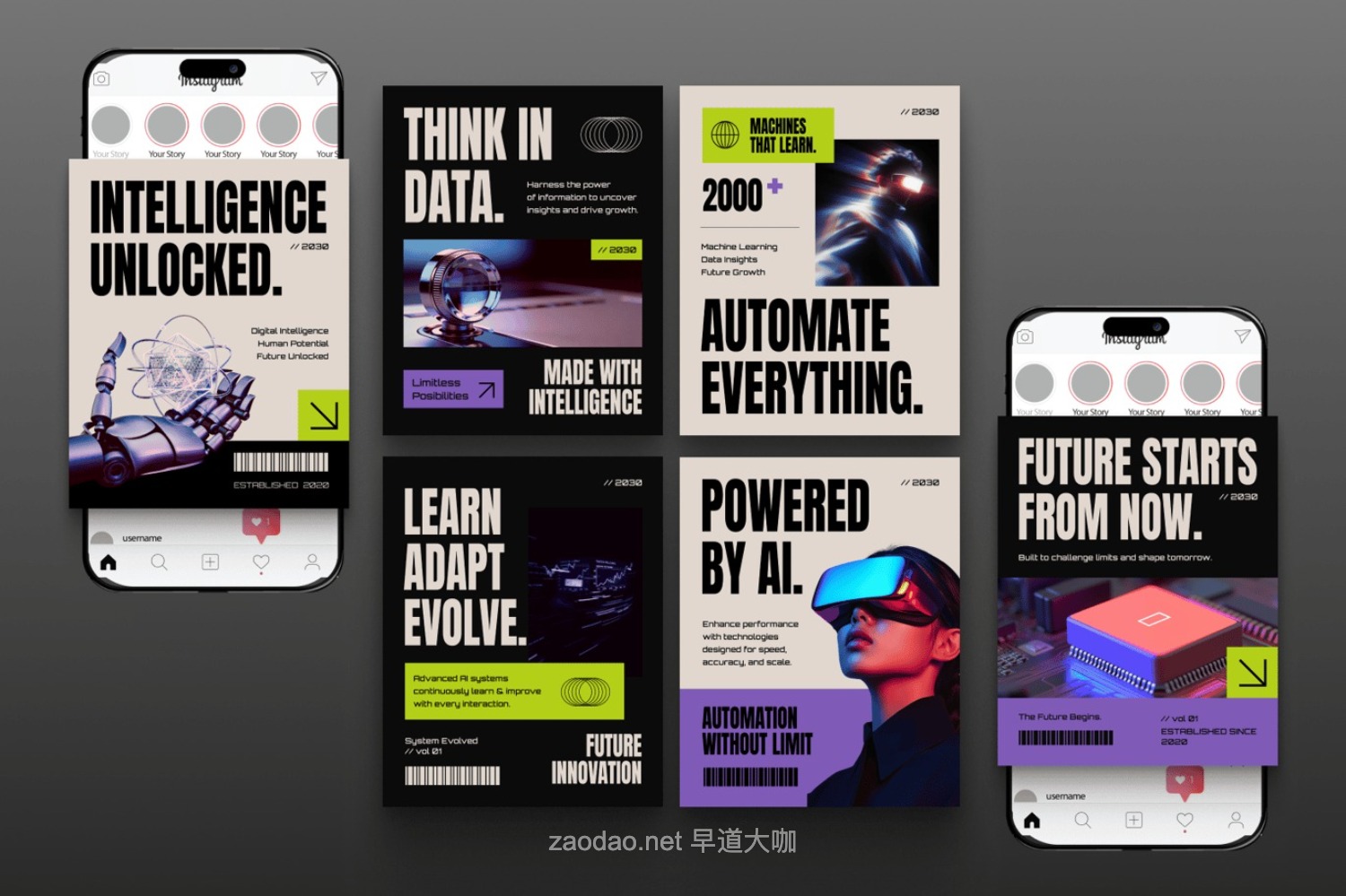 现代时尚ins风品牌营销推广公众号推文电商海报设计psd/ai模版 Tech Innovation Social Media Instagram Post插图3 现代时尚ins风品牌营销推广公众号推文电商海报设计psd/ai模版 Tech Innovation Social Media Instagram Post插图3