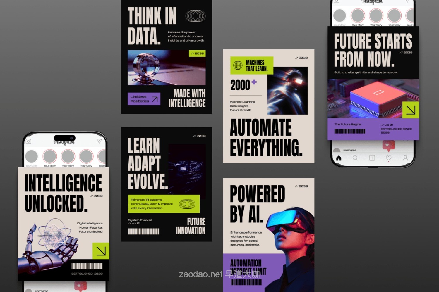 现代时尚ins风品牌营销推广公众号推文电商海报设计psd/ai模版 Tech Innovation Social Media Instagram Post插图2 现代时尚ins风品牌营销推广公众号推文电商海报设计psd/ai模版 Tech Innovation Social Media Instagram Post插图2