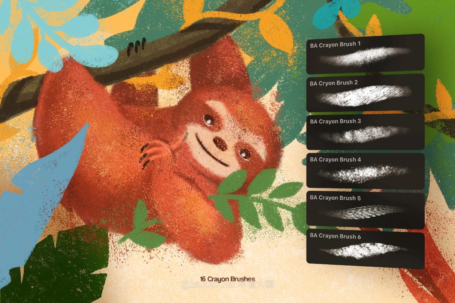 逼真卡通儿童手绘插画蜡笔粉CSP笔刷画笔设计素材 Joyful Crayon Clip Studio Brushes插图5 逼真卡通儿童手绘插画蜡笔粉CSP笔刷画笔设计素材 Joyful Crayon Clip Studio Brushes插图5