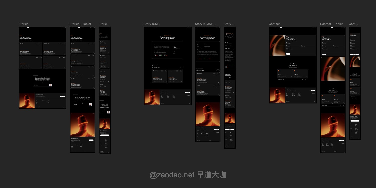 12屏响应式暗黑网络安全科学技术IT公司网站用户界面UI设计Figma模板素材 Cyberlock – Cybersecurity Company插图8 12屏响应式暗黑网络安全科学技术IT公司网站用户界面UI设计Figma模板素材 Cyberlock – Cybersecurity Company插图8