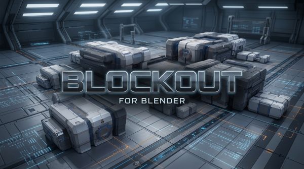 Blender建模模型智能图形布尔插件 Blockout v1.5.1特色图 Blender建模模型智能图形布尔插件 Blockout v1.5.1