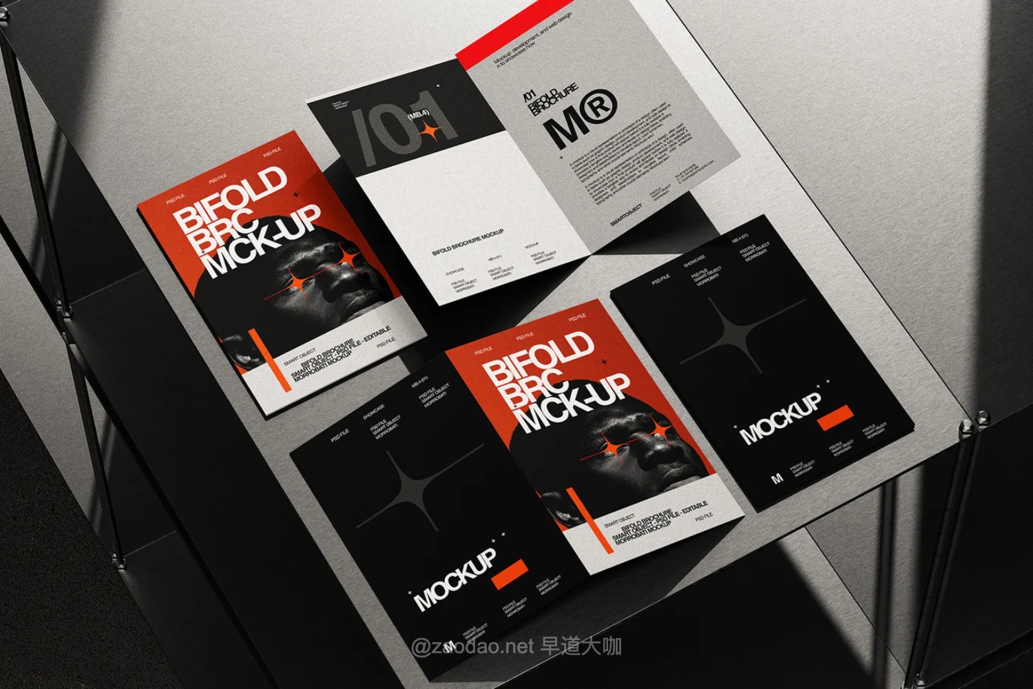 6款工业风小册子画册折页设计展示效果图psd样机模板素材 Bifold Brochure Mockup插图2 6款工业风小册子画册折页设计展示效果图psd样机模板素材 Bifold Brochure Mockup插图2
