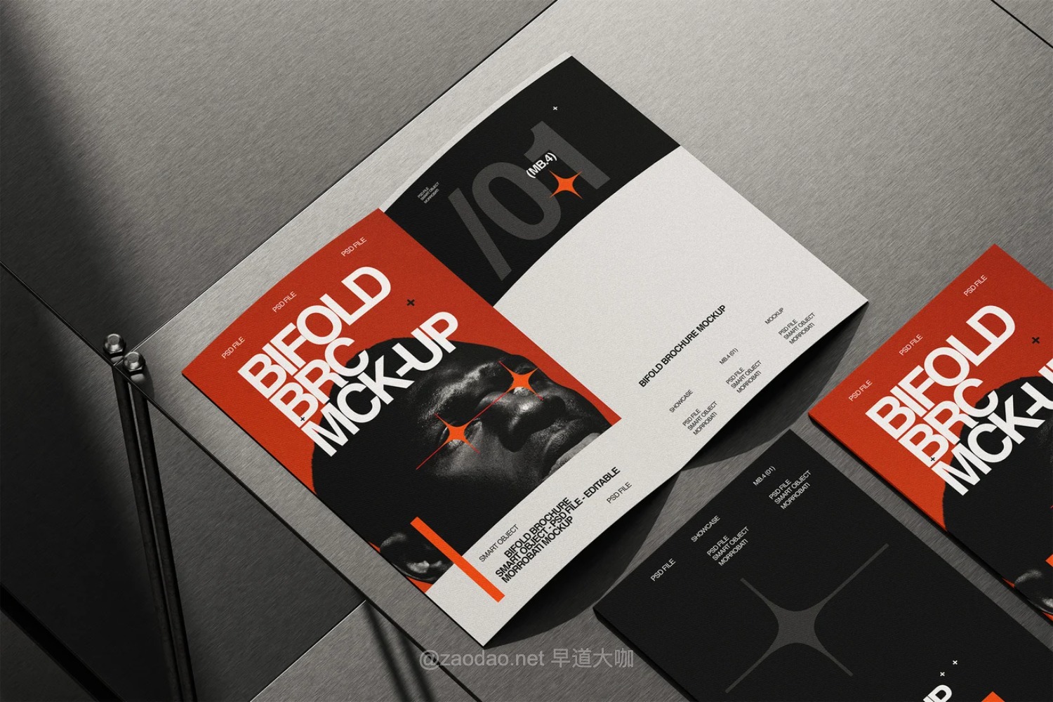 6款工业风小册子画册折页设计展示效果图psd样机模板素材 Bifold Brochure Mockup插图3 6款工业风小册子画册折页设计展示效果图psd样机模板素材 Bifold Brochure Mockup插图3