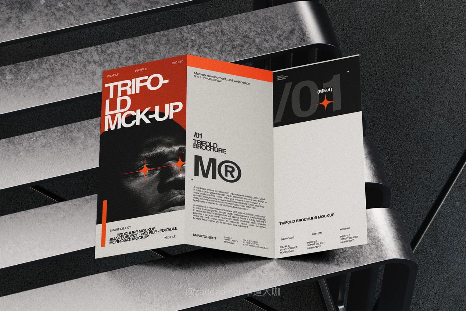 6款工业风小册子画册折页设计展示效果图psd样机模板素材 Bifold Brochure Mockup插图6 6款工业风小册子画册折页设计展示效果图psd样机模板素材 Bifold Brochure Mockup插图6