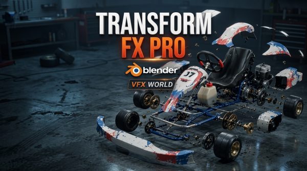 Blender程序化机械部件变形动画生成插件 Transform FX Pro v7.3 for Blender特色图 Blender程序化机械部件变形动画生成插件 Transform FX Pro v7.3 for Blender