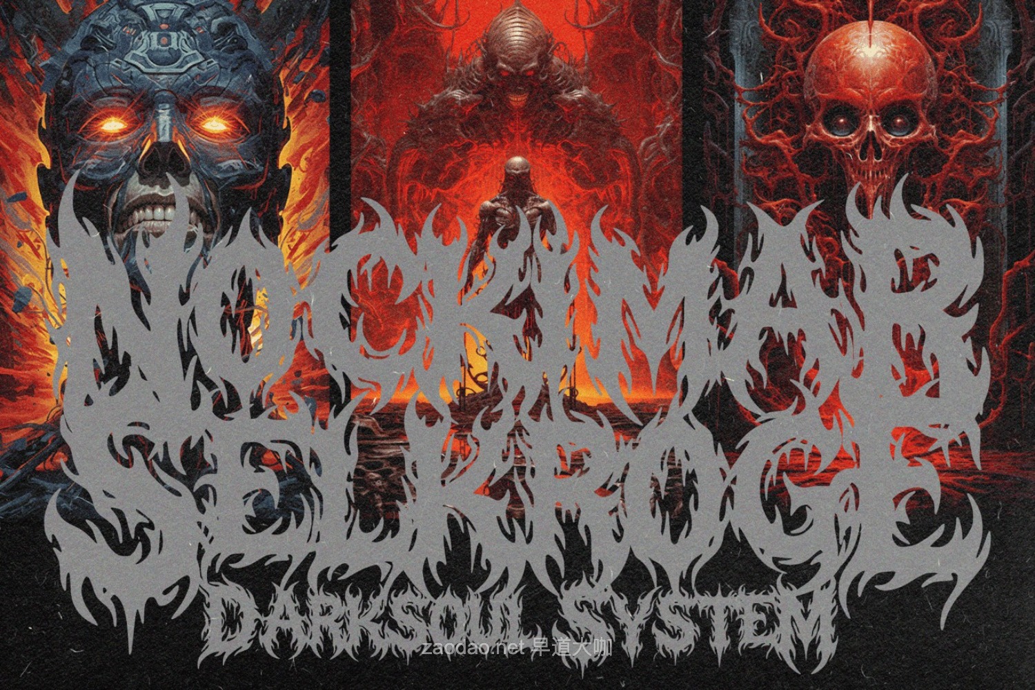 现代重金属地狱美学音乐品牌海报标志设计装饰英文字体安装包 Black Metal Font — Aegon Shadow插图3 现代重金属地狱美学音乐品牌海报标志设计装饰英文字体安装包 Black Metal Font — Aegon Shadow插图3