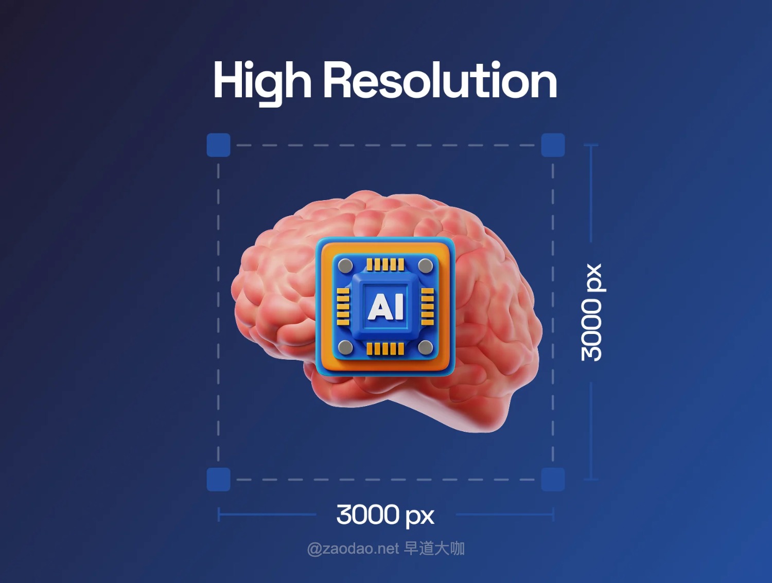 15款AI人工智能GPU芯片3D立体图标Icons设计Png/Blender格式素材 Artifical Intelligence 3D Icon插图2 15款AI人工智能GPU芯片3D立体图标Icons设计Png/Blender格式素材 Artifical Intelligence 3D Icon插图2