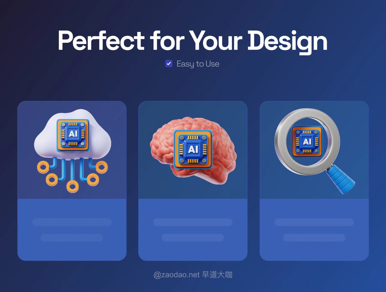 15款AI人工智能GPU芯片3D立体图标Icons设计Png/Blender格式素材 Artifical Intelligence 3D Icon插图5 15款AI人工智能GPU芯片3D立体图标Icons设计Png/Blender格式素材 Artifical Intelligence 3D Icon插图5