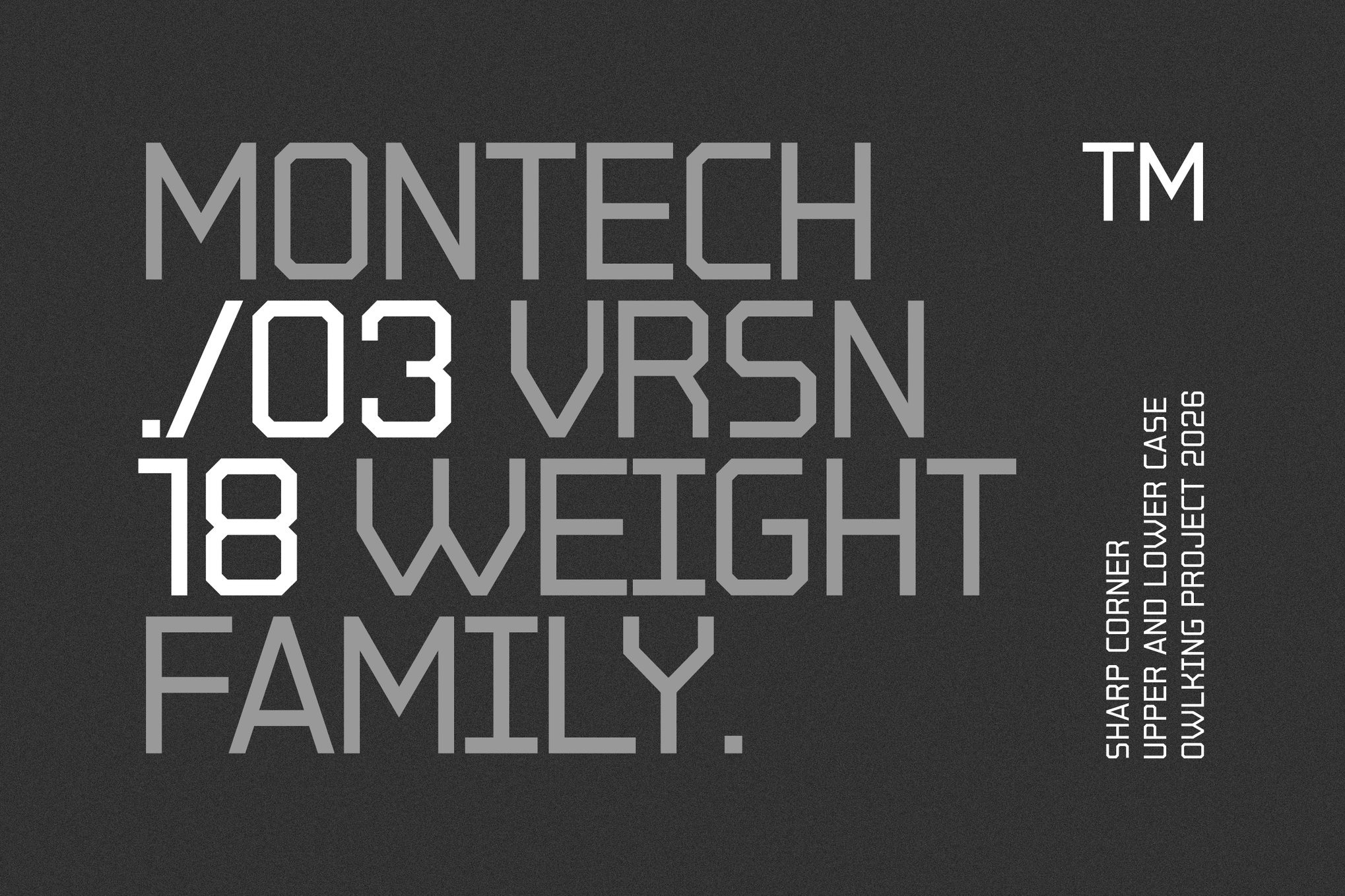 现代科幻品牌海报徽标设计无衬线英文字体安装包 Montech V03插图 现代科幻品牌海报徽标设计无衬线英文字体安装包 Montech V03插图