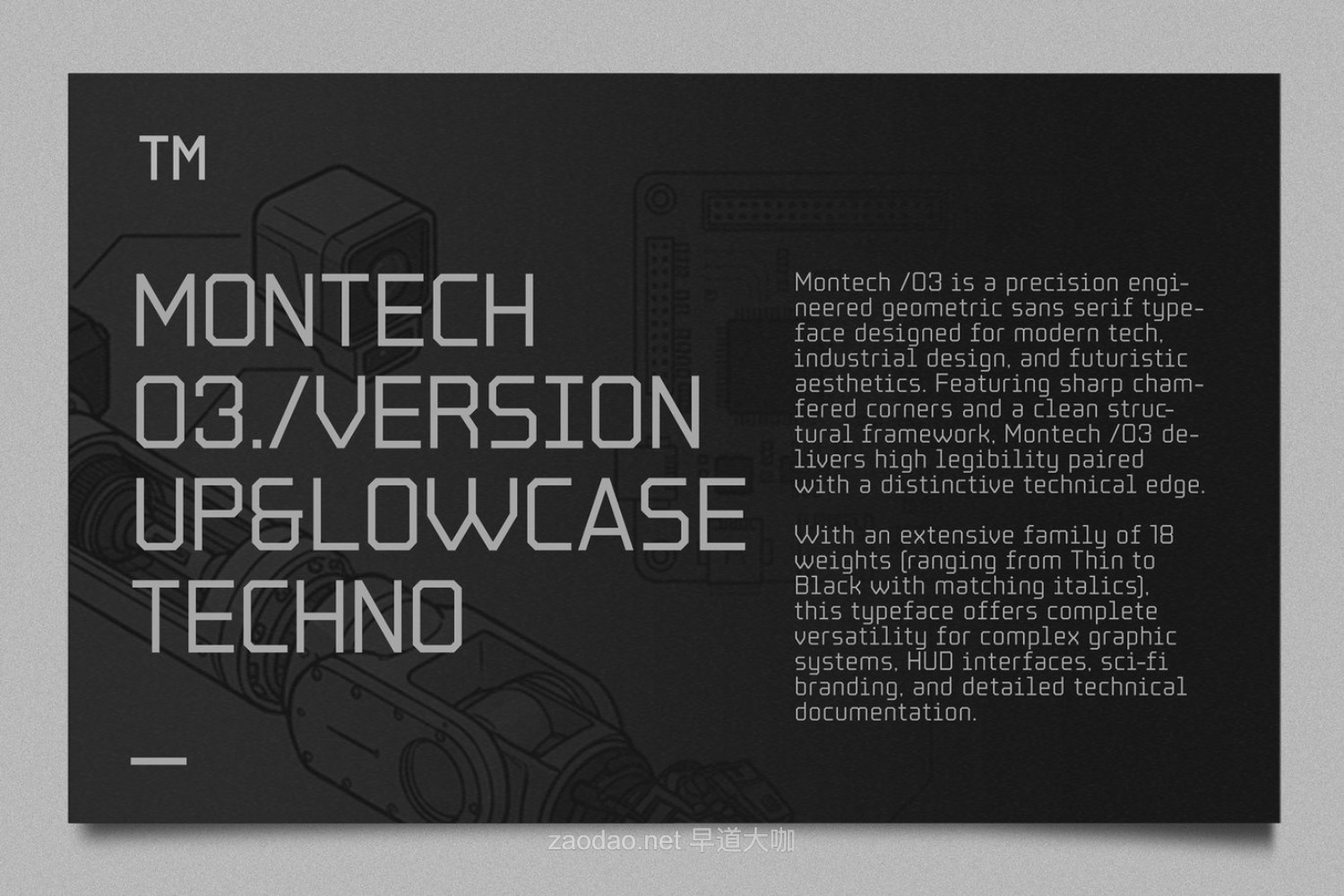 现代科幻品牌海报徽标设计无衬线英文字体安装包 Montech V03插图7 现代科幻品牌海报徽标设计无衬线英文字体安装包 Montech V03插图7