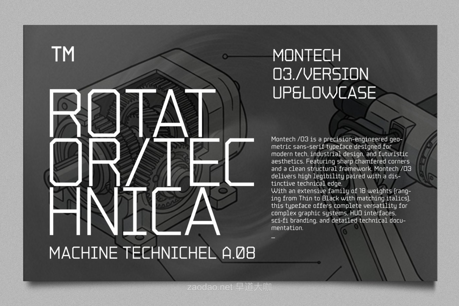 现代科幻品牌海报徽标设计无衬线英文字体安装包 Montech V03插图9 现代科幻品牌海报徽标设计无衬线英文字体安装包 Montech V03插图9