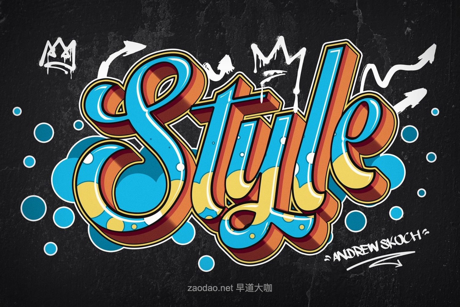 时尚街头涂鸦渐变音乐海报专辑封面3D字体特效ps样机 Graffiti Text Effects插图4 时尚街头涂鸦渐变音乐海报专辑封面3D字体特效ps样机 Graffiti Text Effects插图4