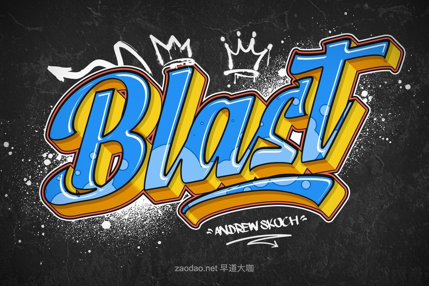 时尚街头涂鸦渐变音乐海报专辑封面3D字体特效ps样机 Graffiti Text Effects插图8 时尚街头涂鸦渐变音乐海报专辑封面3D字体特效ps样机 Graffiti Text Effects插图8