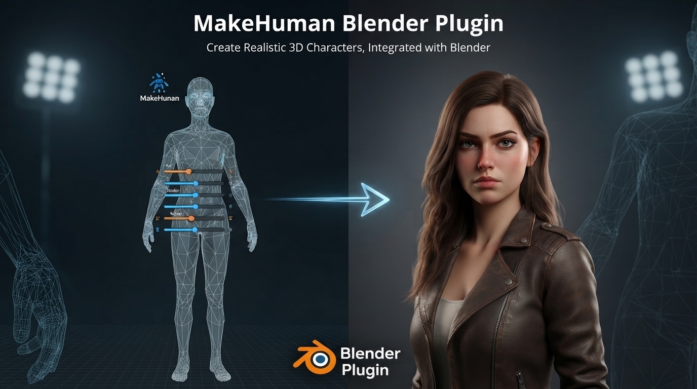 Blender开源人物角色一键生成插件 MPFB Character Editor Extended v2.0.17 for Blender插图 Blender开源人物角色一键生成插件 MPFB Character Editor Extended v2.0.17 for Blender插图