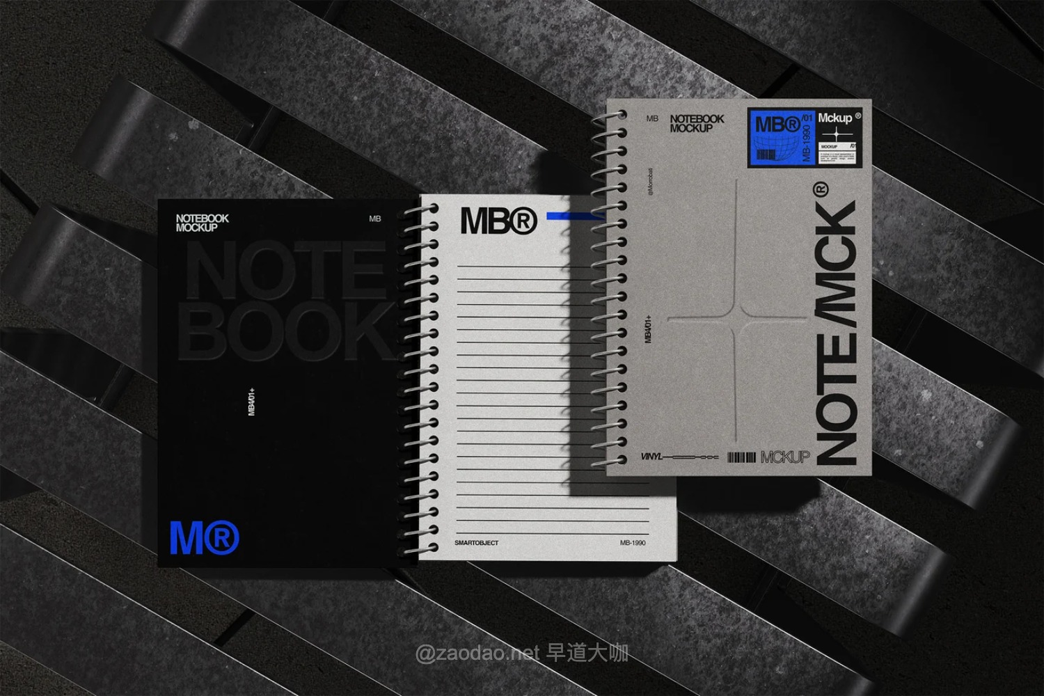 6款高级质感螺旋办公硬皮笔记本记事本设计ps贴图样机模板 Ring Notebook Mockup插图5 6款高级质感螺旋办公硬皮笔记本记事本设计ps贴图样机模板 Ring Notebook Mockup插图5