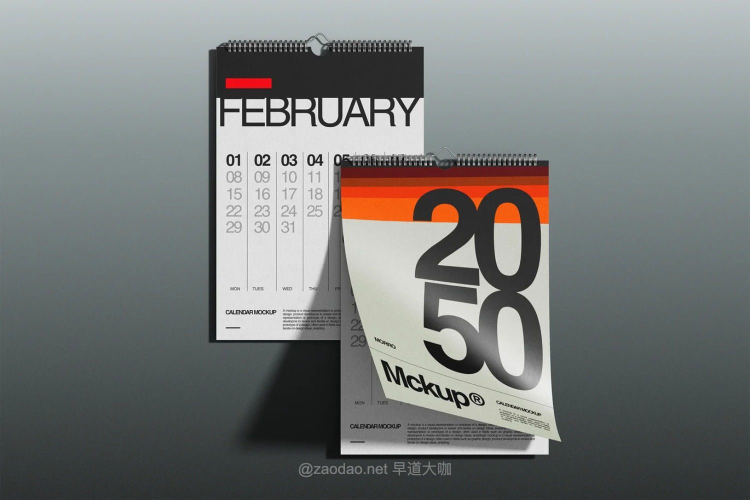 4款日历挂历年历日程表设计ps展示效果图样机mockup模板 Portrait Wall Calendar Mockup插图1 4款日历挂历年历日程表设计ps展示效果图样机mockup模板 Portrait Wall Calendar Mockup插图1