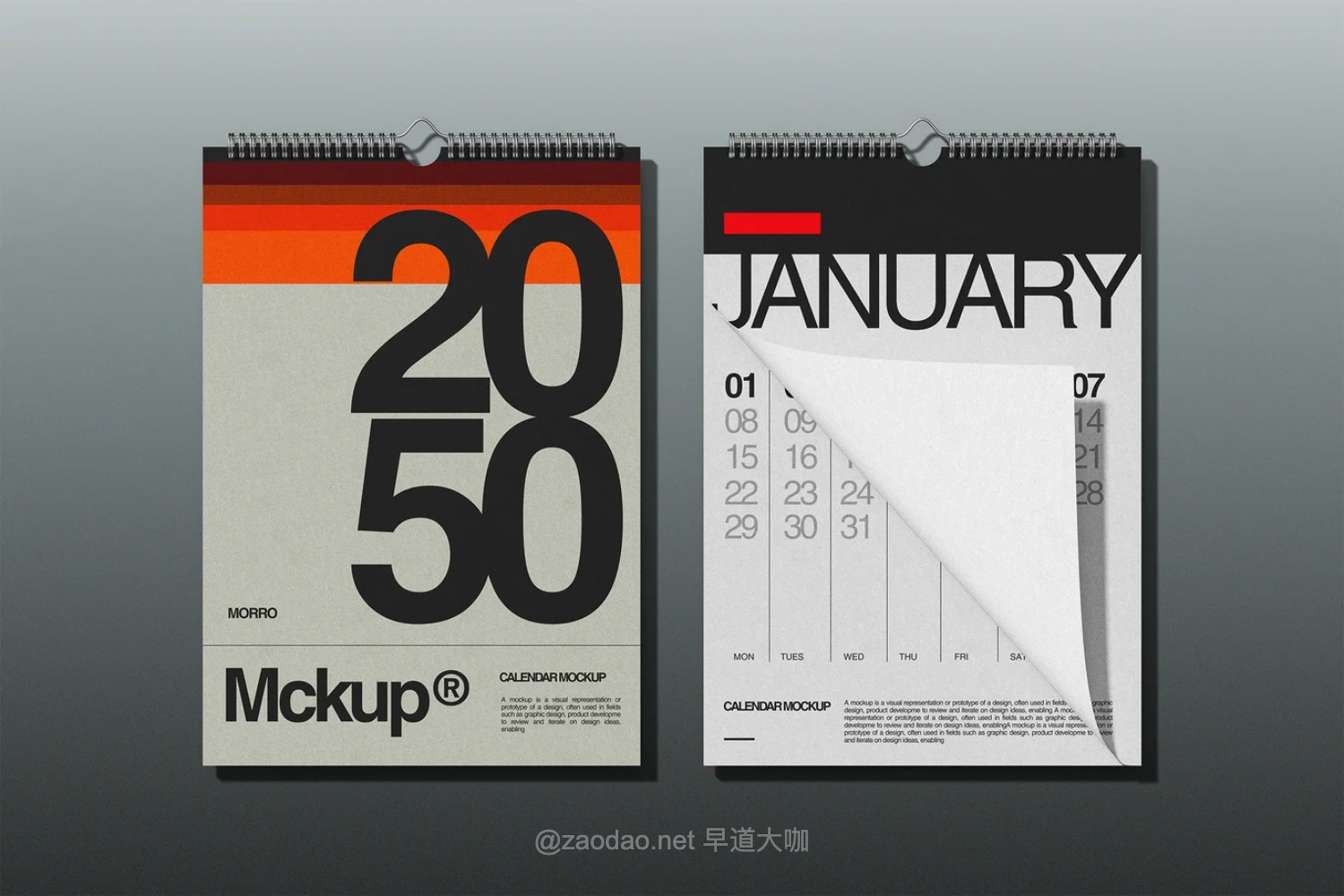 4款日历挂历年历日程表设计ps展示效果图样机mockup模板 Portrait Wall Calendar Mockup插图4 4款日历挂历年历日程表设计ps展示效果图样机mockup模板 Portrait Wall Calendar Mockup插图4