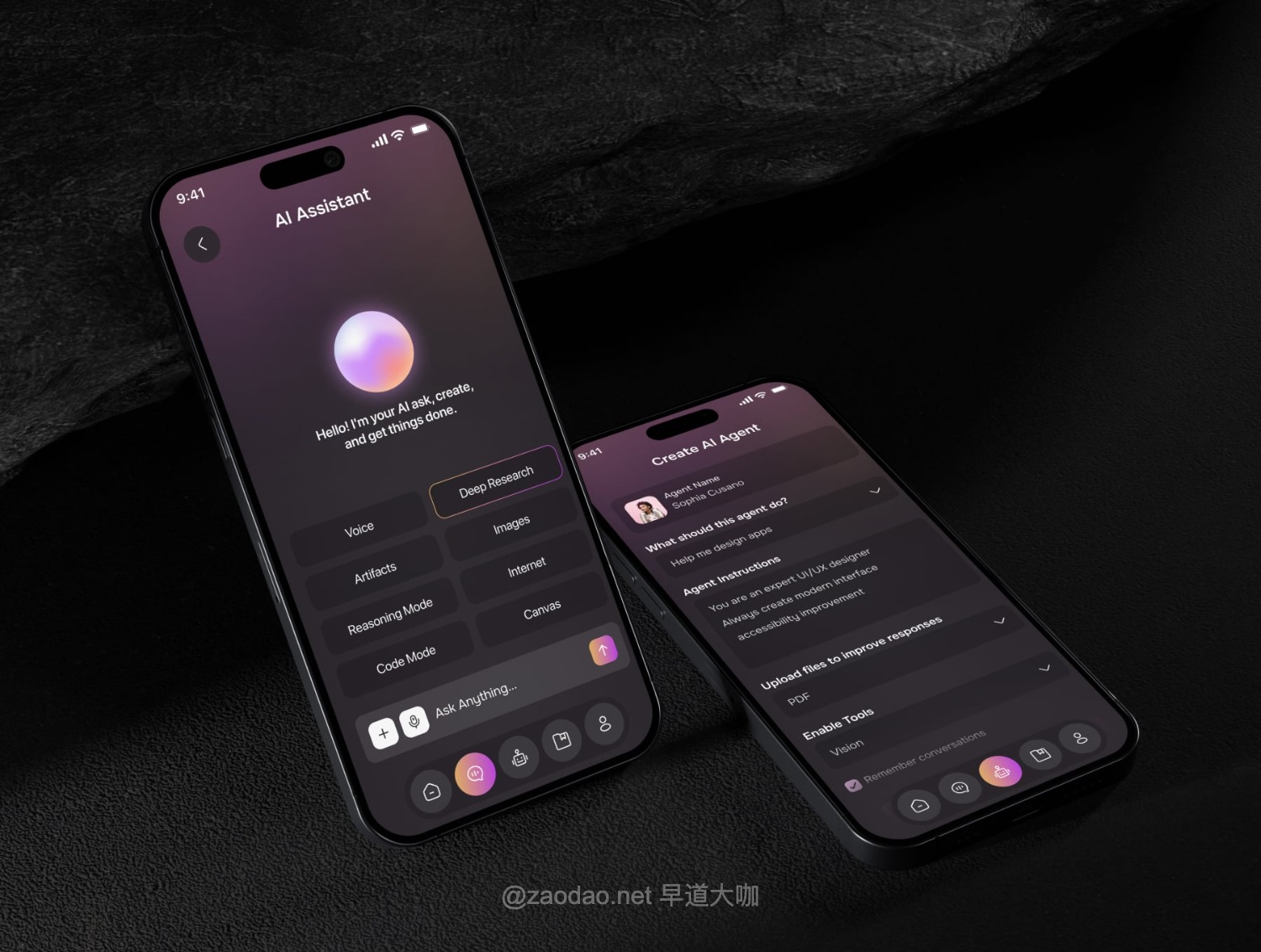 55+屏AI智能图片视频生成工作流程管理企业助理app应用程序ui界面设计figma模板 AI Agentraa – Agent App UI Kit插图7 55+屏AI智能图片视频生成工作流程管理企业助理app应用程序ui界面设计figma模板 AI Agentraa – Agent App UI Kit插图7