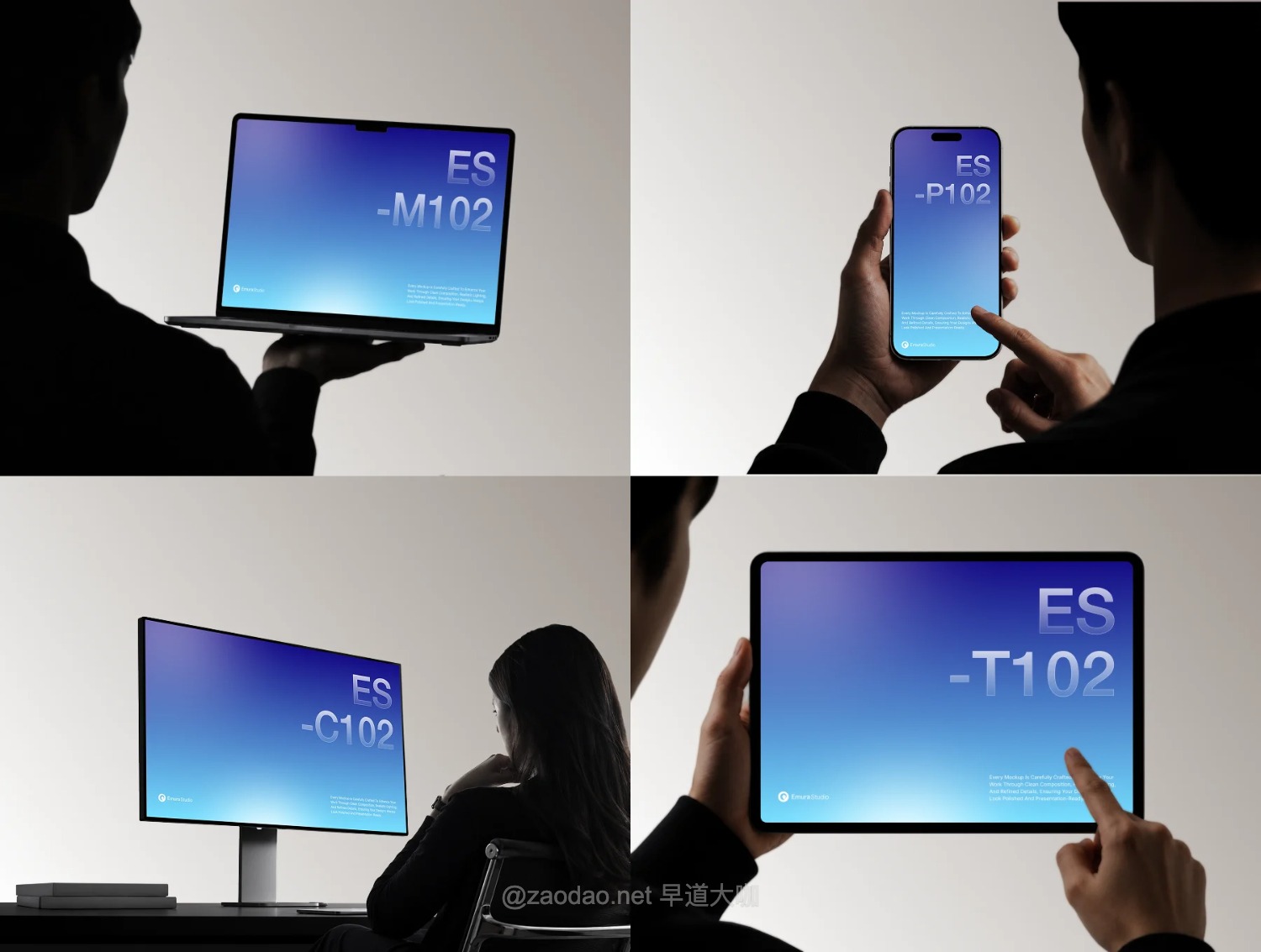 9款UI作品集设计苹果iPhone手机iPad平板Macbook笔记本电脑PS贴图样机 Apple Device Mockup Kit插图4 9款UI作品集设计苹果iPhone手机iPad平板Macbook笔记本电脑PS贴图样机 Apple Device Mockup Kit插图4