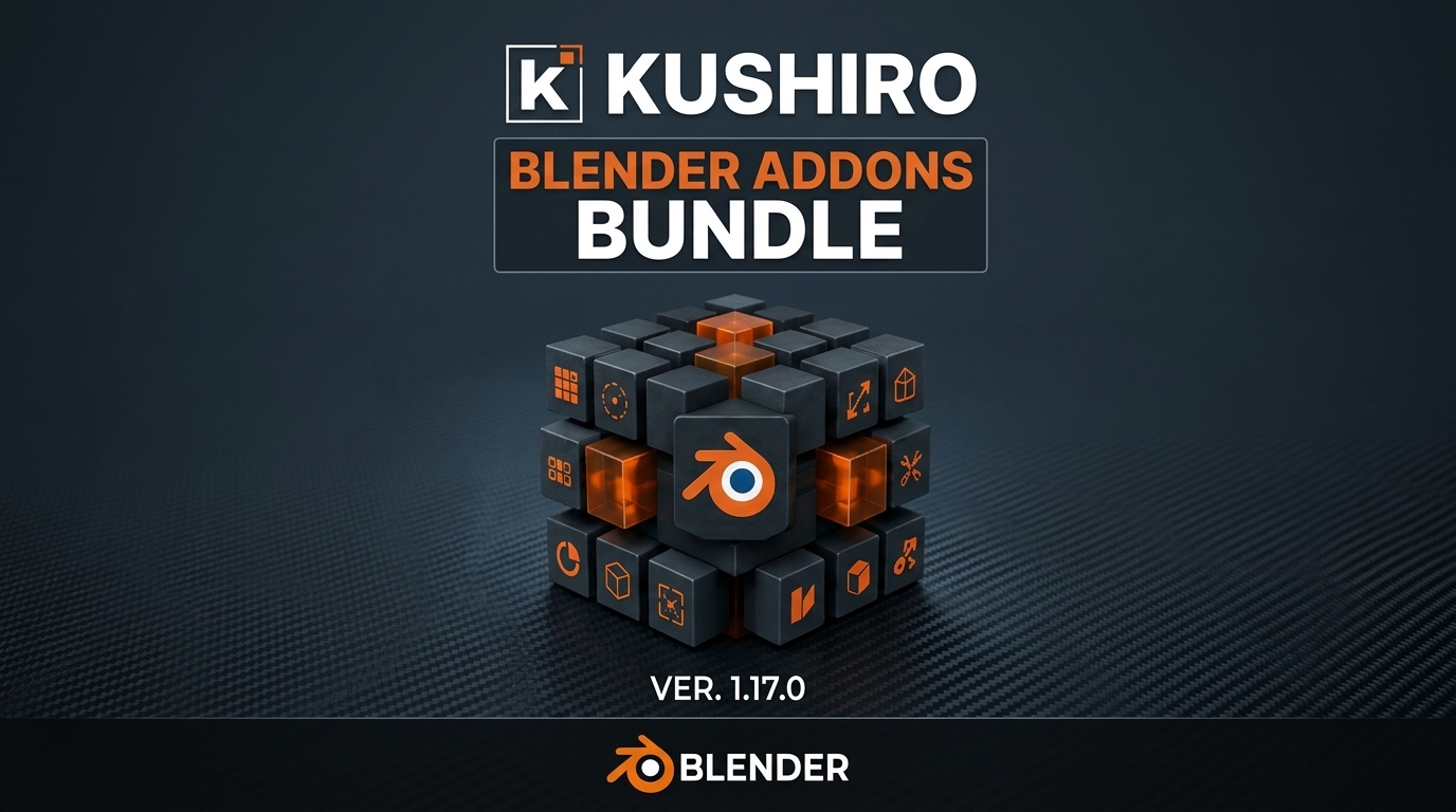 Kushiro出品Blender建模插件合集v1.20.0特色图 Kushiro出品Blender建模插件合集v1.20.0