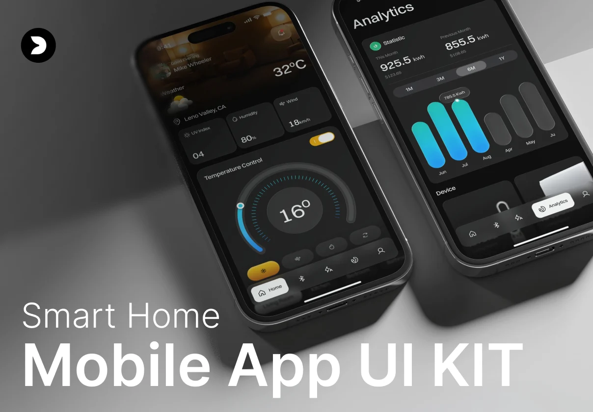100屏智能家居物联网家电设备控制管理系统手机app ui界面设计figma模板套件 AI Smart Home Mobile UI Kit特色图 100屏智能家居物联网家电设备控制管理系统手机app ui界面设计figma模板套件 AI Smart Home Mobile UI Kit