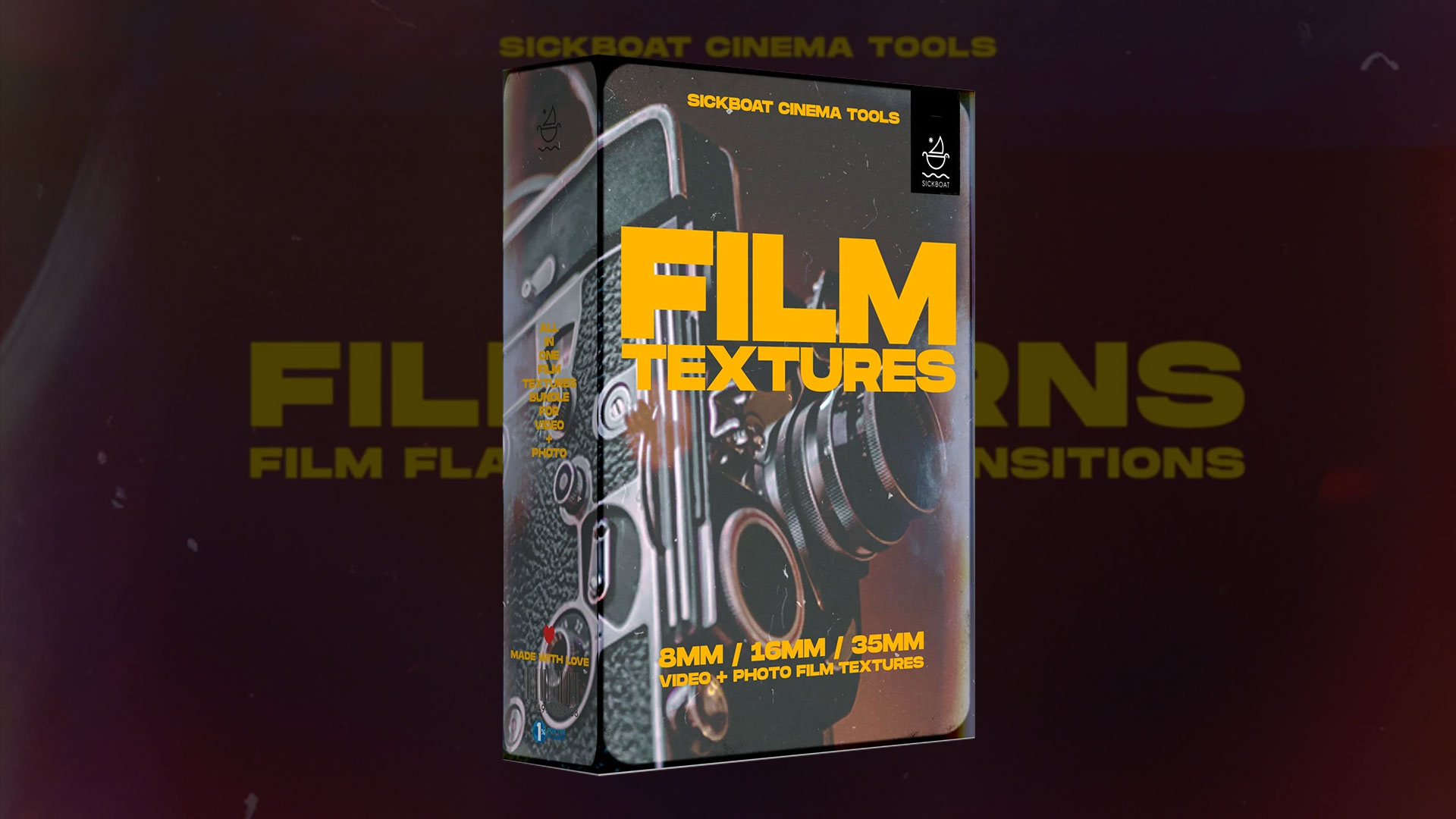 45组真实复古8mm/16mm/35mm胶片漏光灼烧脏感4K动态特效视频素材 Sickboat – Film Burns Film Flash Frames特色图 45组真实复古8mm/16mm/35mm胶片漏光灼烧脏感4K动态特效视频素材 Sickboat – Film Burns Film Flash Frames