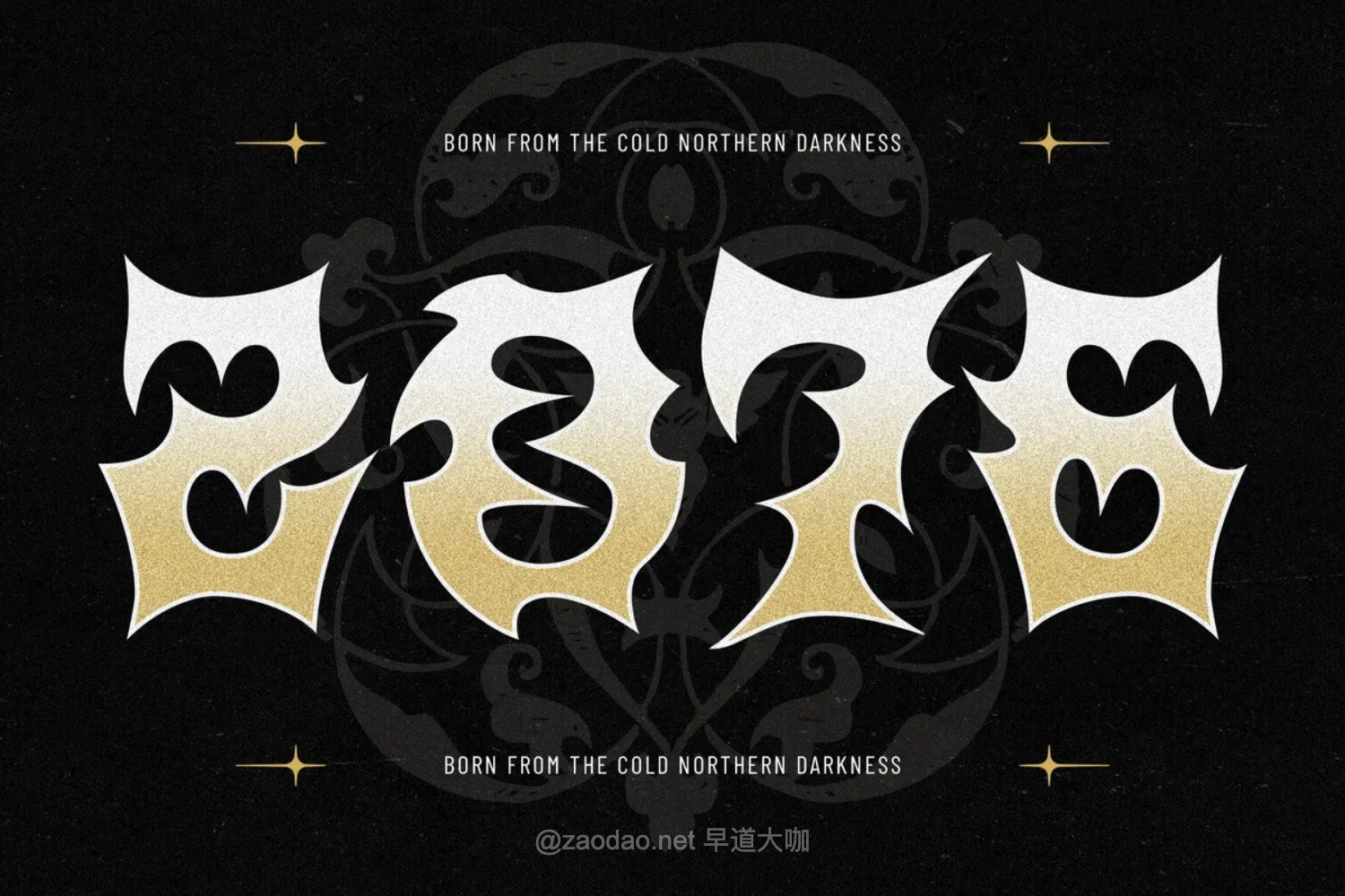 重金属哥特式尖锐嘻哈街头服饰纹身专辑封面标题logo设计英文字体 Drivioz – Spiky Black Metal Gothic Font插图2 重金属哥特式尖锐嘻哈街头服饰纹身专辑封面标题logo设计英文字体 Drivioz – Spiky Black Metal Gothic Font插图2