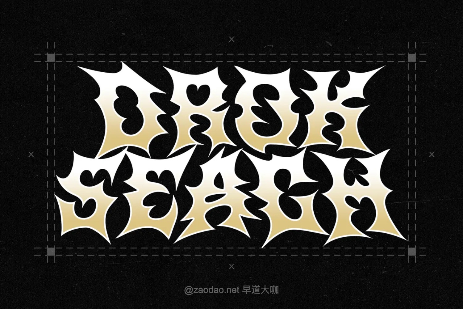 重金属哥特式尖锐嘻哈街头服饰纹身专辑封面标题logo设计英文字体 Drivioz – Spiky Black Metal Gothic Font插图3 重金属哥特式尖锐嘻哈街头服饰纹身专辑封面标题logo设计英文字体 Drivioz – Spiky Black Metal Gothic Font插图3